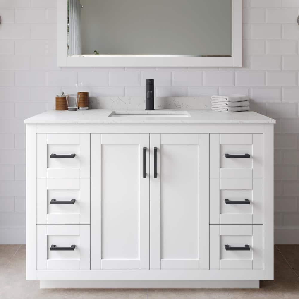 Miranda 48" Freestanding Single Bathroom Vanity with Cultured Marble Top