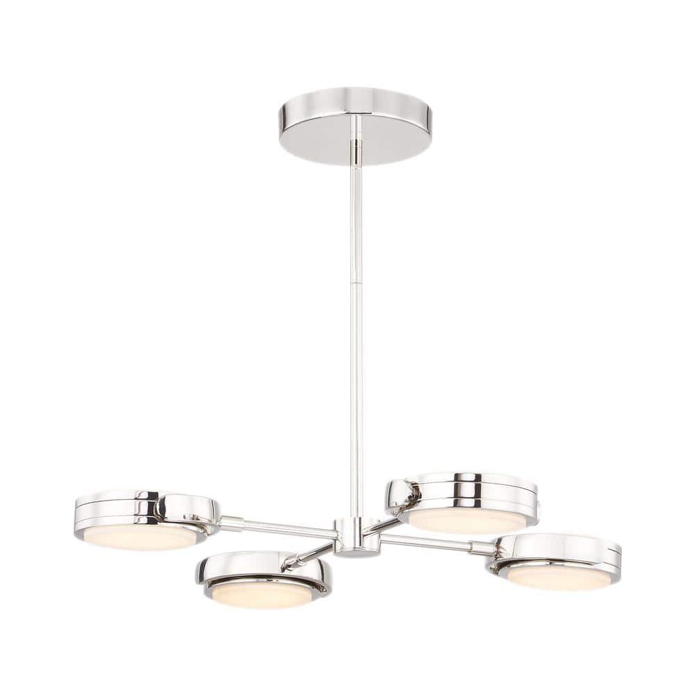 Blanco 4 - Light Dimmable LED Geometric Chandelier