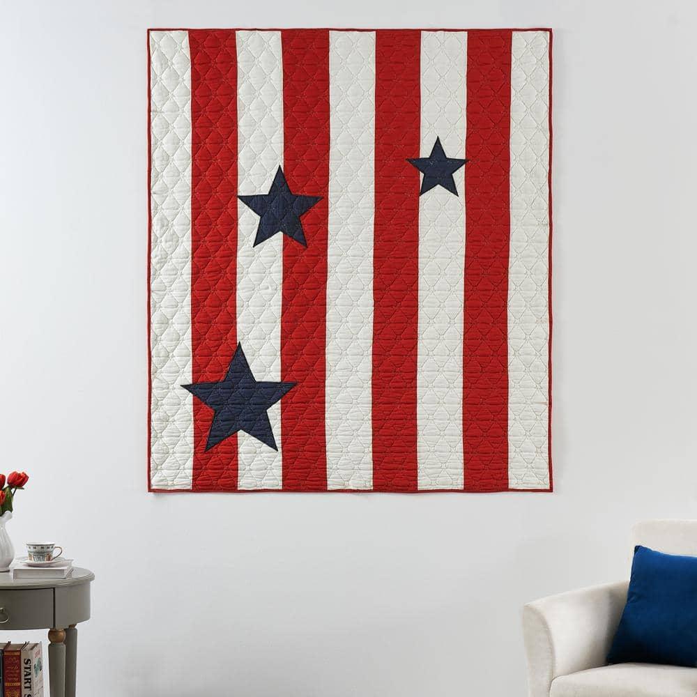 Greenland Home Fashions Heritage Star Stripe Cotton Throw