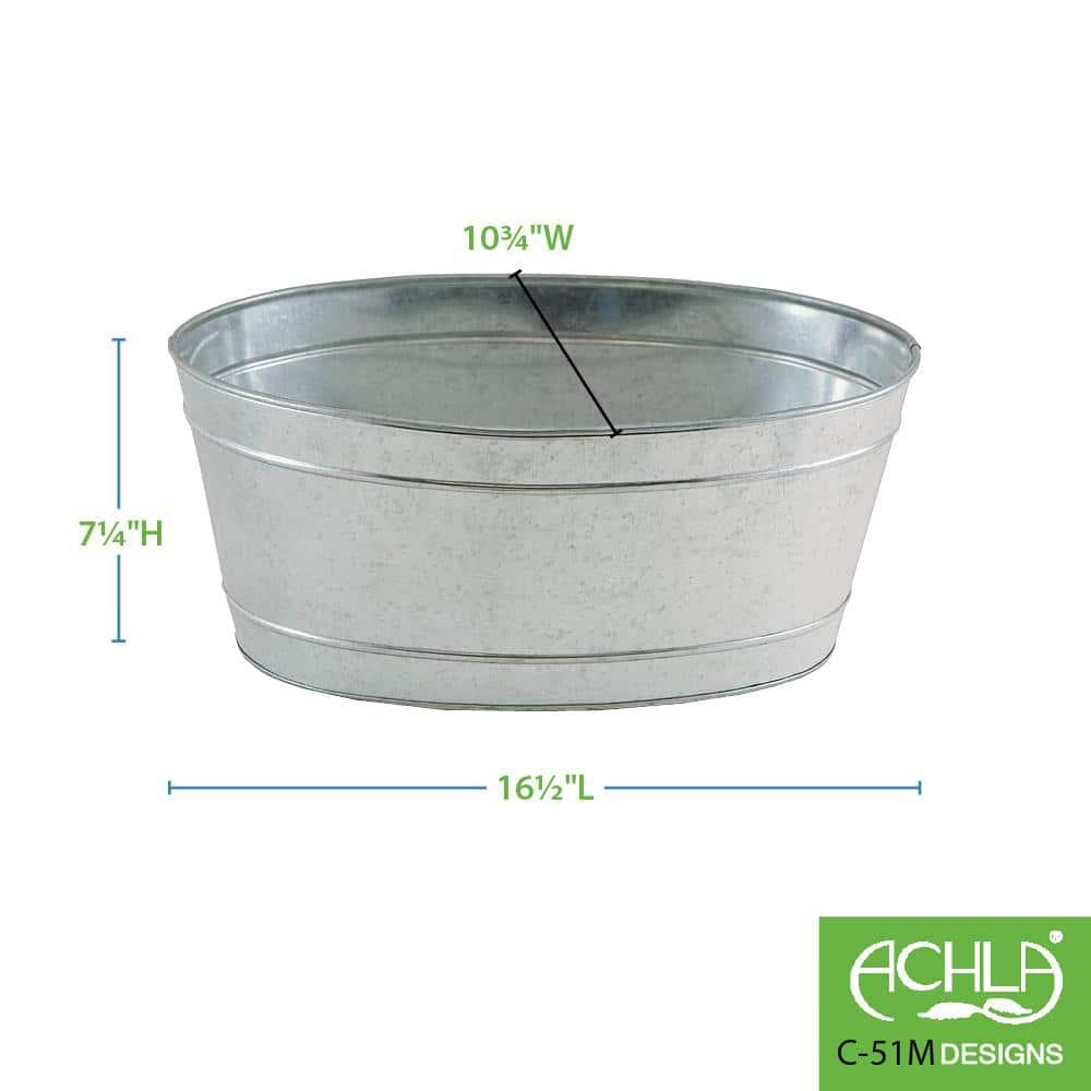 Small Oval Galvanized Tub
