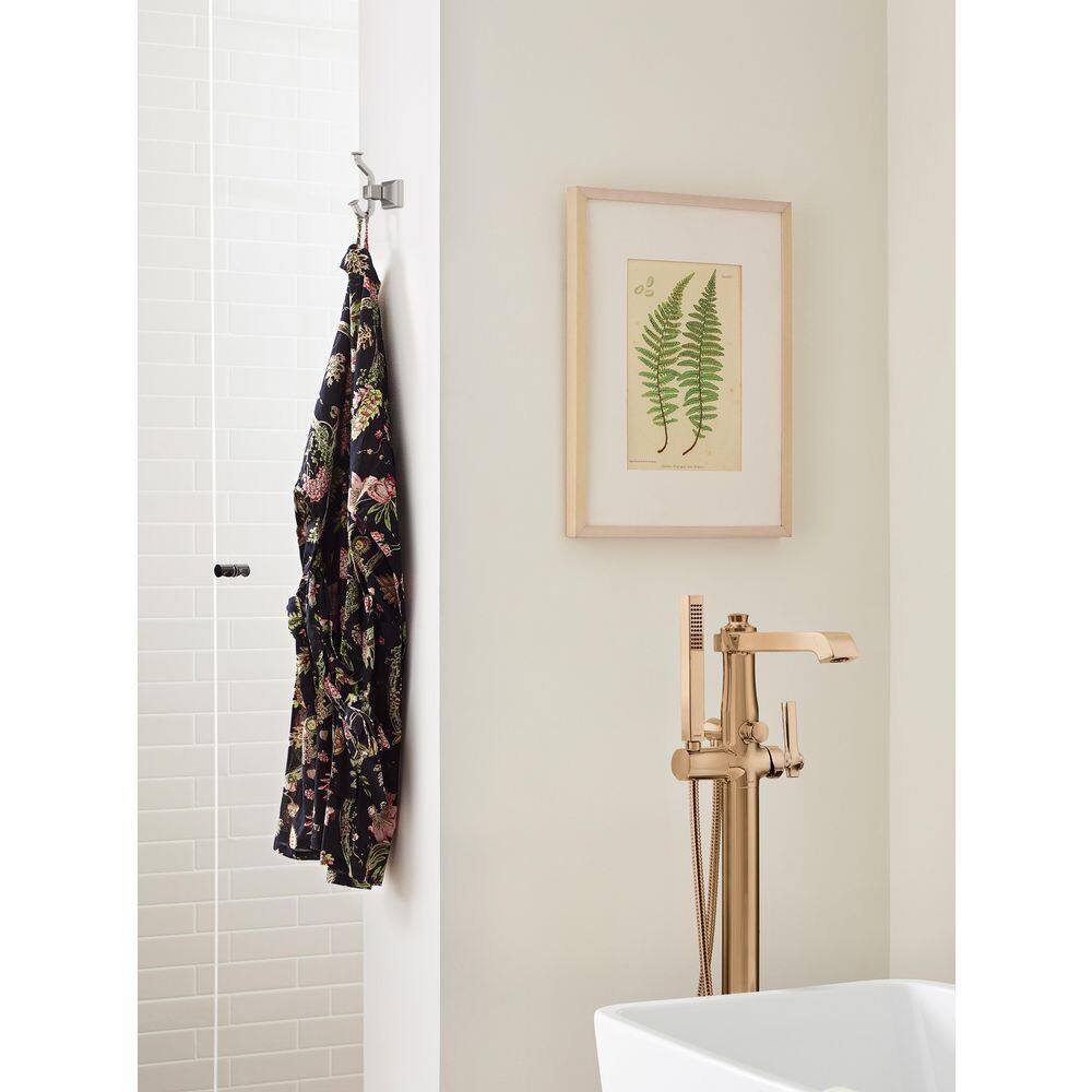 Amerock Mulholland Brushed Nickel Single Prong Robe Hook