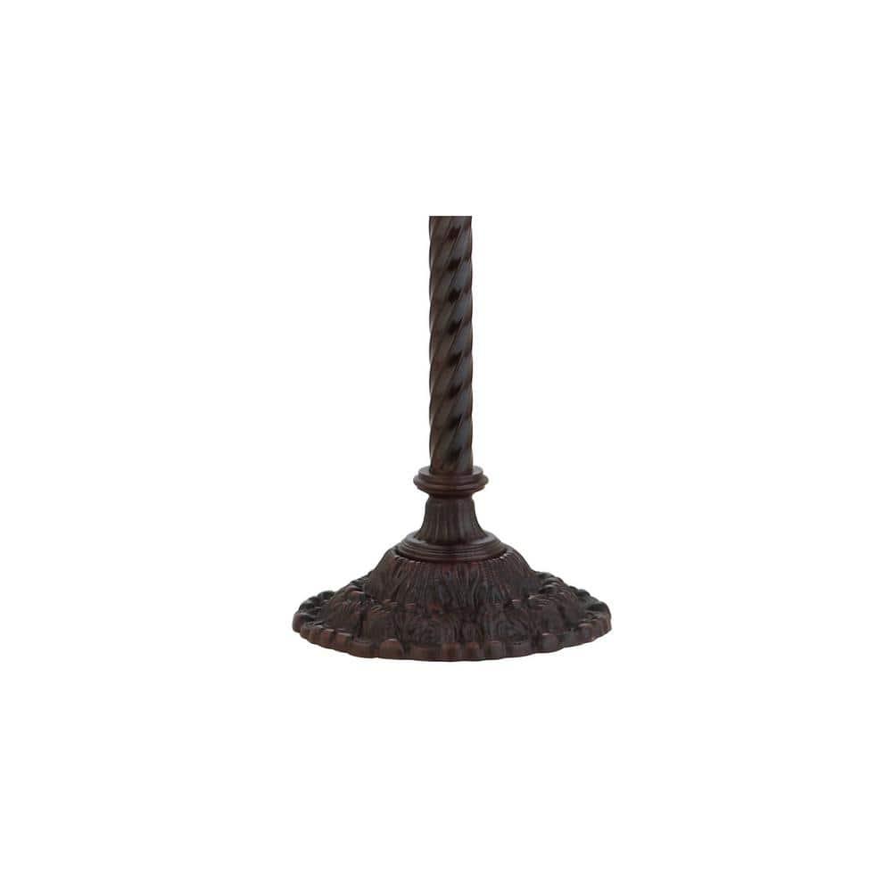 JONATHAN Y JYL8006A Peacock Tiffany-Style 70" Torchiere LED Floor Lamp, Traditional for living room, dinning room, bedroom, office Bulb Included, Bronze