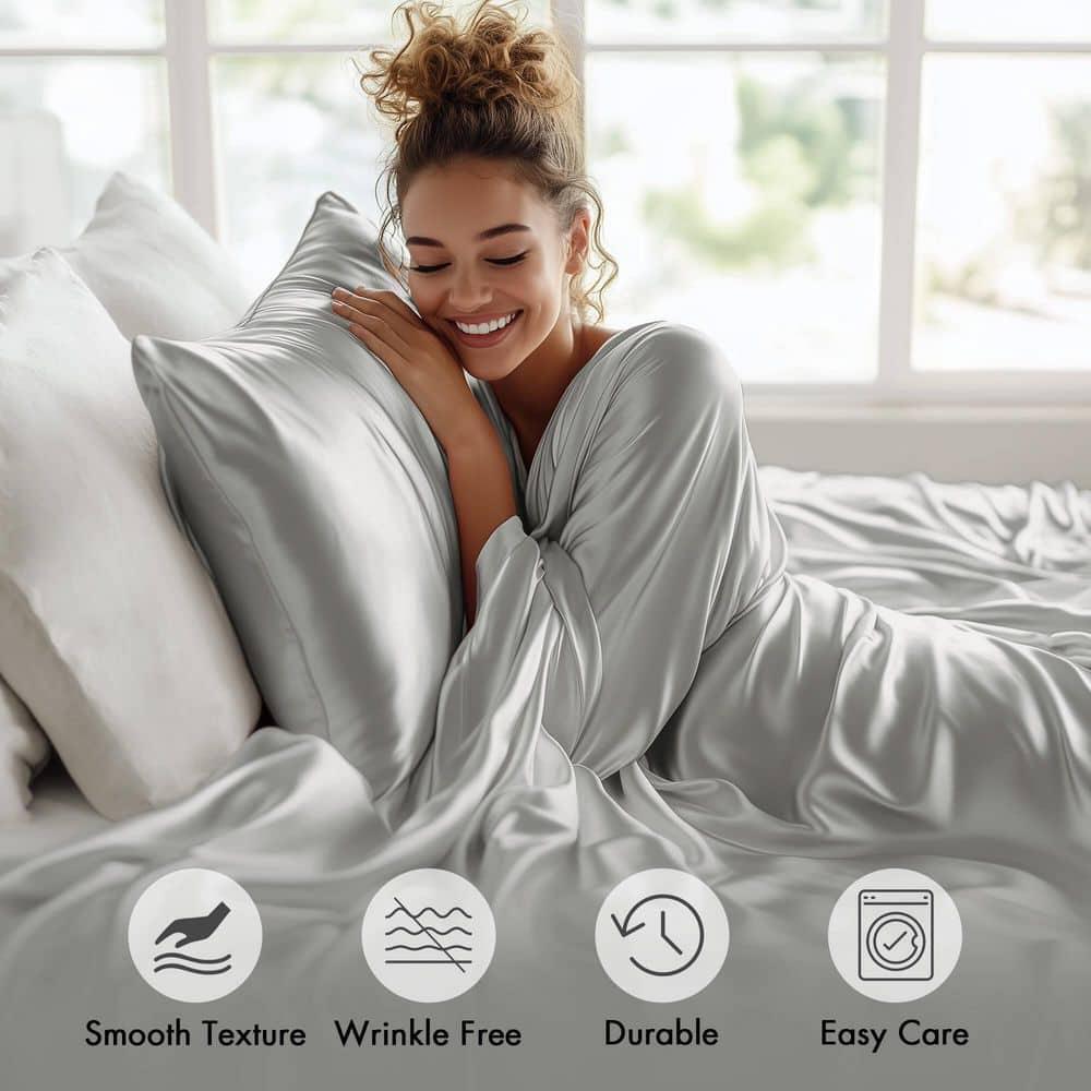Madison Park Essentials Satin Luxury Sheet Set