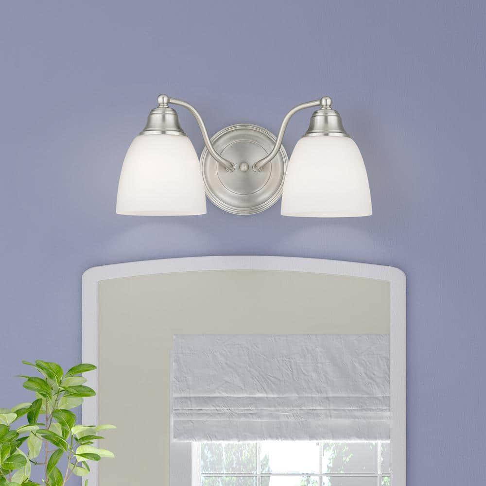 Livex Lighting Somerville 2 - Light Vanity in  Brushed Nickel