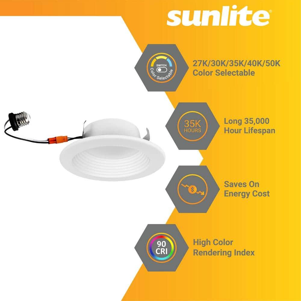 5.5'' Selectable Color Temperature LED Retrofit Recessed Lighting Kit