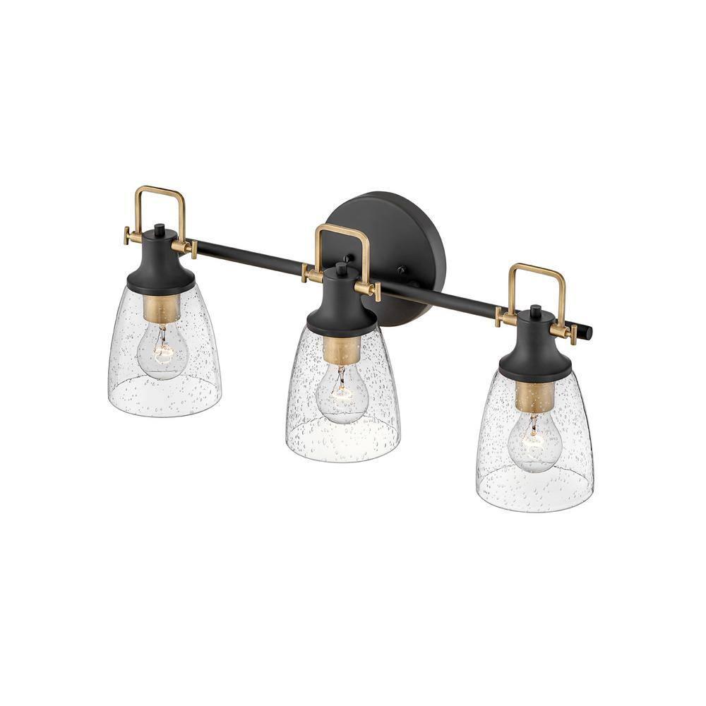 Easton 3-Light Dimmable Black Vanity light