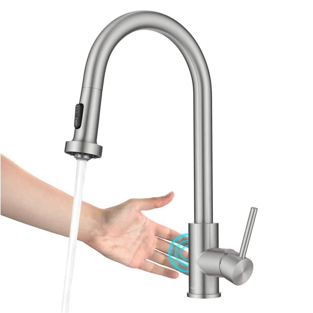 KRAUS Bolden Motion Sensor Single Handle Pull Down Touchless Kitchen Faucet