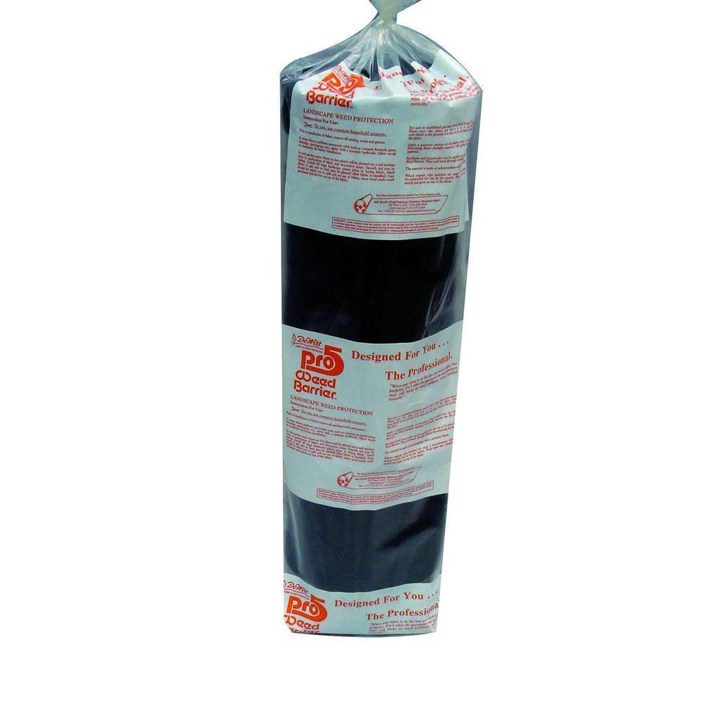 DeWitt P4 4 x 250 Feet Commercial and Home Garden Landscape Weed Block Barrier, Ideal as Fabric for Yards, Grounding Sheets, Fake Rock, or Floor Mat