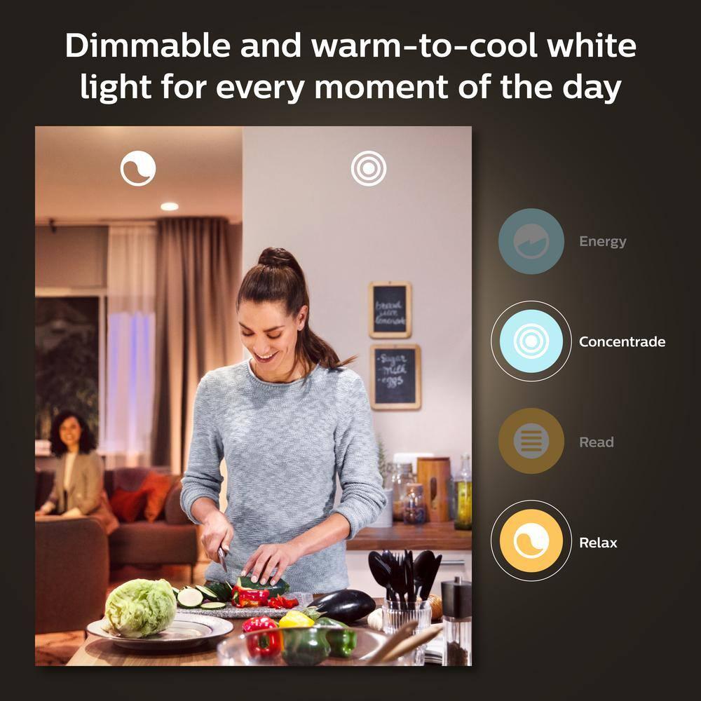 Philips Hue White and Color Ambiance 4 Pack A19 75W Smart LED Starter Kit