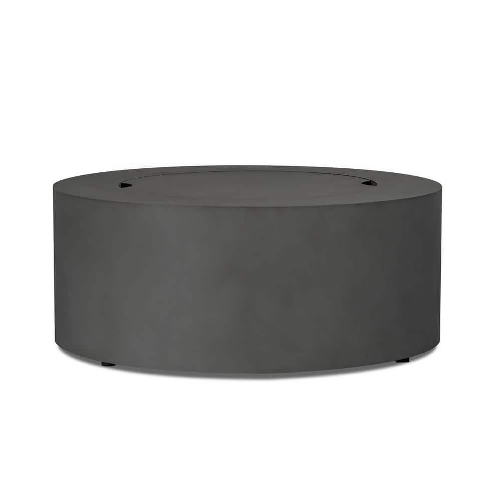 Aegean 36" Round Steel Propane or Natural Gas Fire Pit Table by Real Flame