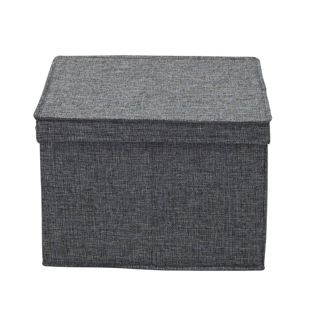 Household Essentials Household Essentials Wide Storage Box Fabric Bin (Set of 2)