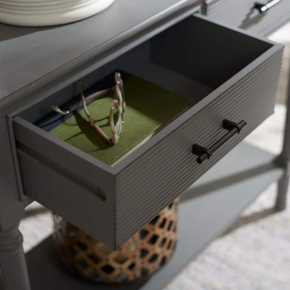 Ryder 2 Drawer Console Table - CNS5719C - Gray - Safavieh