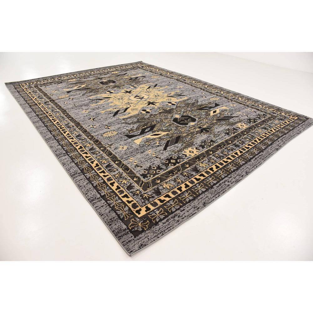 Unique Loom 9' 0 x 12' 0 Gray Taftan Oasis Area Rug