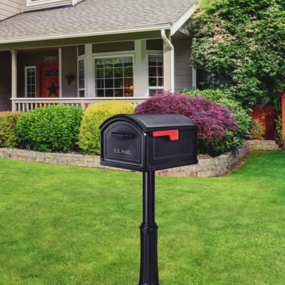 Architectural Mailboxes BILT CRE8 Extra Large Capacity Plastic Post Mount Mailbox