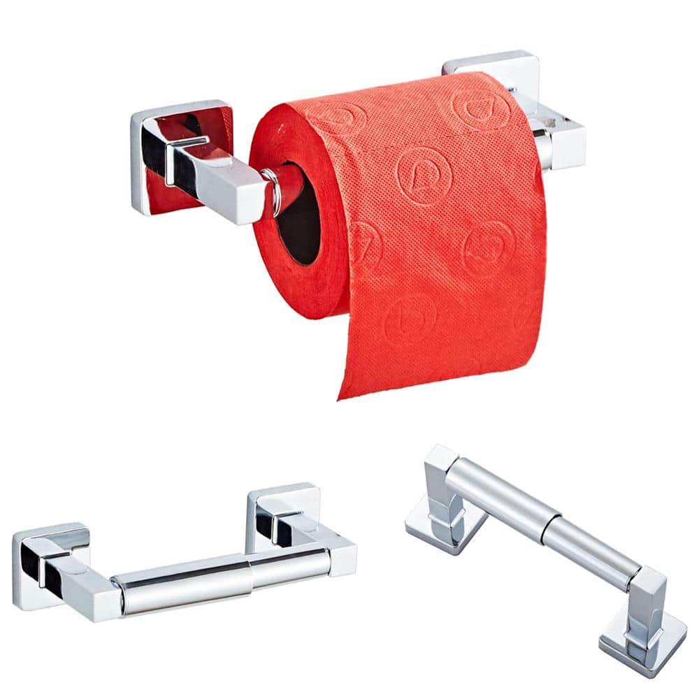 Chrome Bathroom Hardware Set 4 Pieces,Bathroom Accessories Set Stainless Steel Wall Mounted, Hand Towel Bar, Towel Ring, Robe Towel Hooks,Toilet Paper Holder,Towel Bar Set, 23.6 Inch