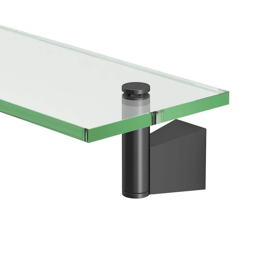 Bleu Wall Mount Rectangle Tempered Glass Shelf | Floating Shelf