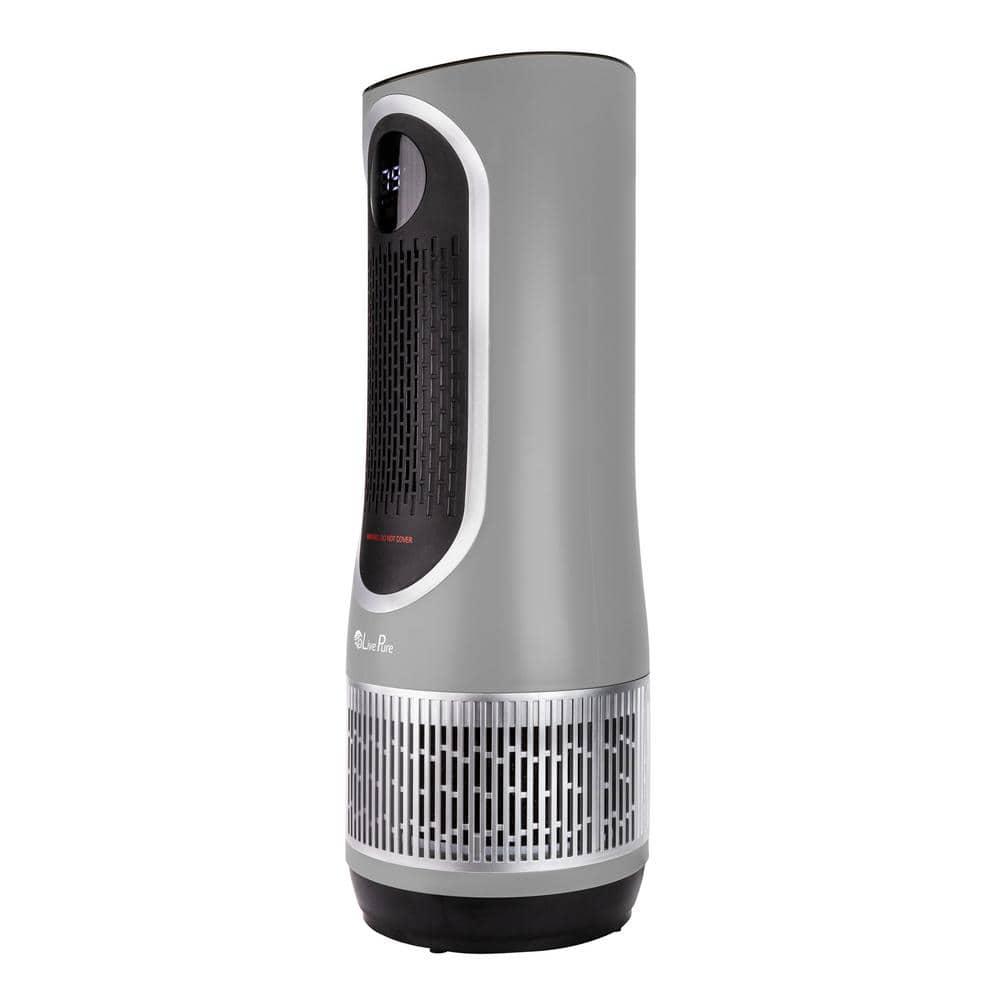 Livepure 2 in 1 Clean Heat Air Purifier & Heater – Gray
