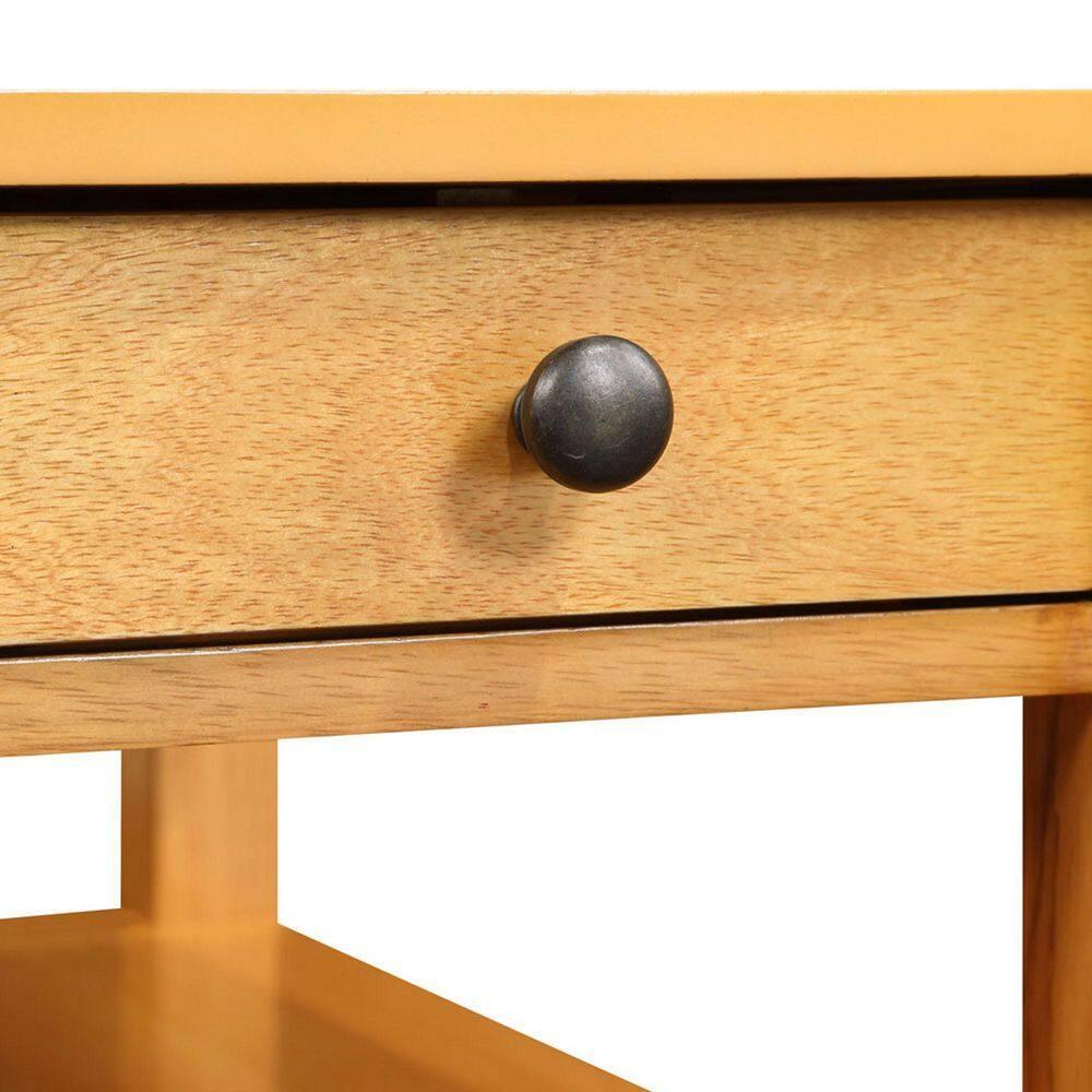 Convenience Concepts American Heritage End Table/Charging Station, Natural