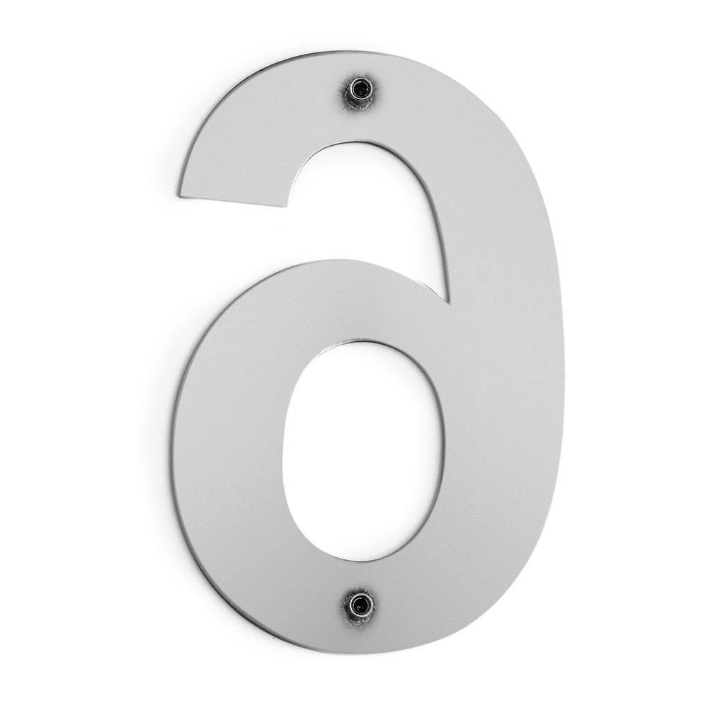 Barton 6'' H Stainless Steel House Number
