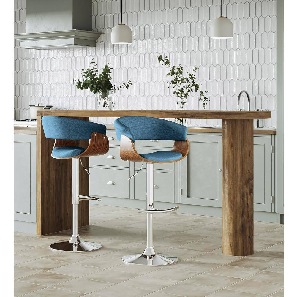 Vintage Mod Adjustable Barstool - Set Of 3