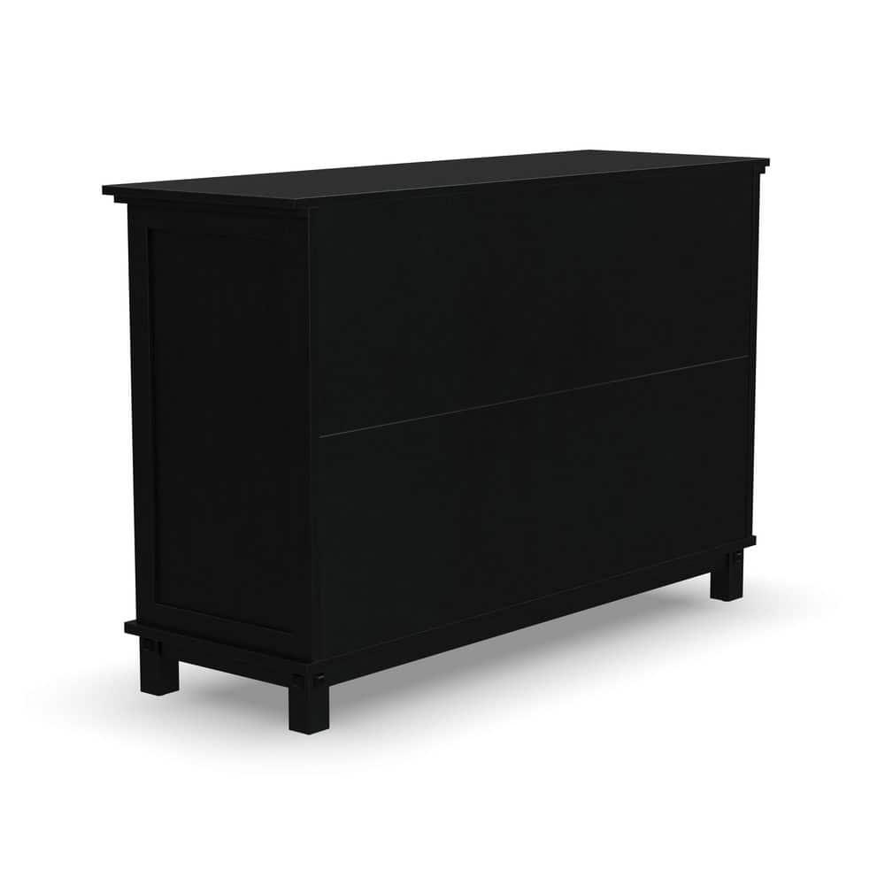 homestyles Oak Park Black Wood Dresser