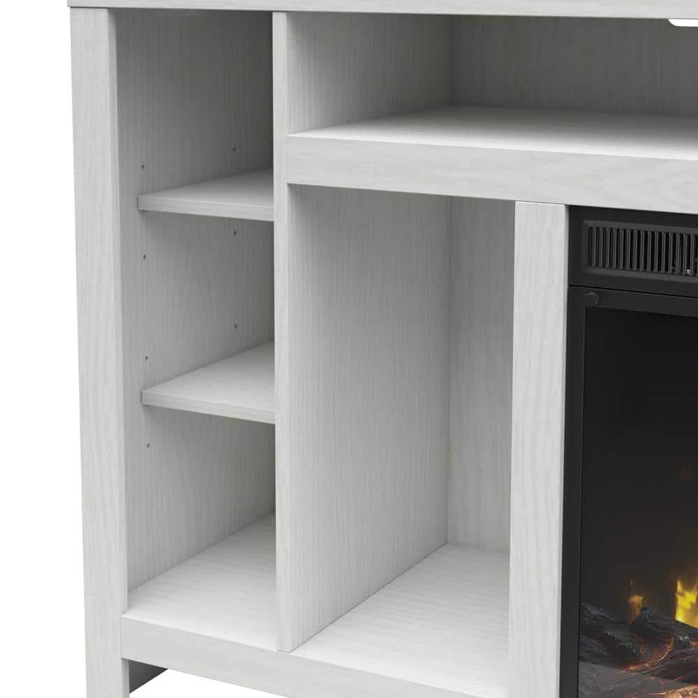 Twin Star Home TV Stand for TVs up to 80”, White
