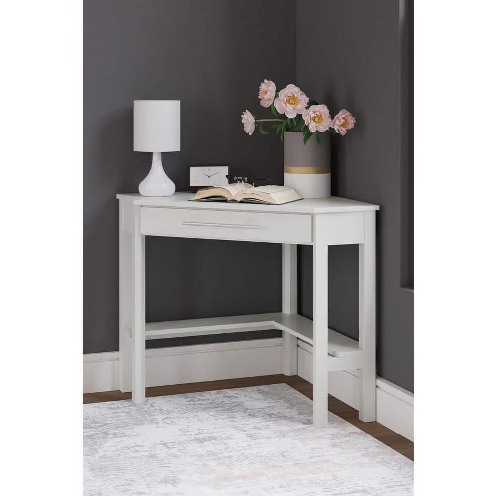 Keyiona Corner Solid Wood Base Writing Desk