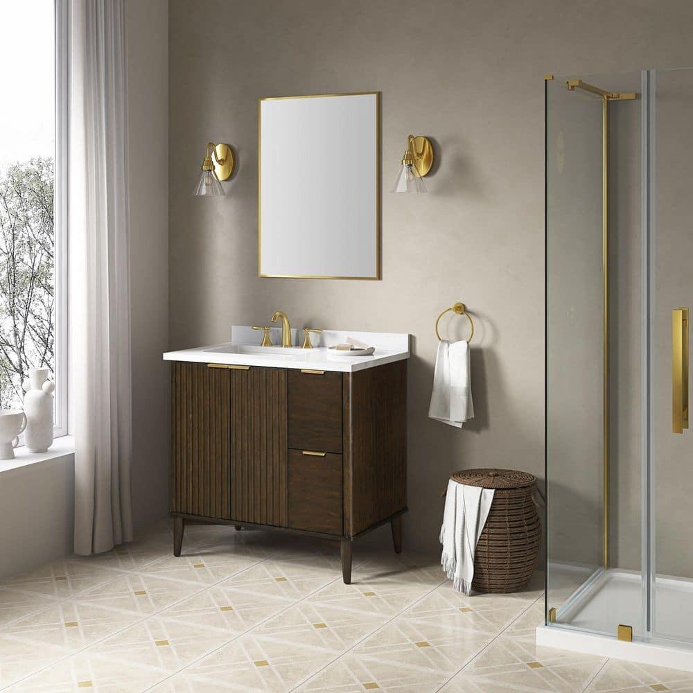 OVE Decors Gabi 36-in Undermount Single Sink Bathroom Vanity with Premium Countertop