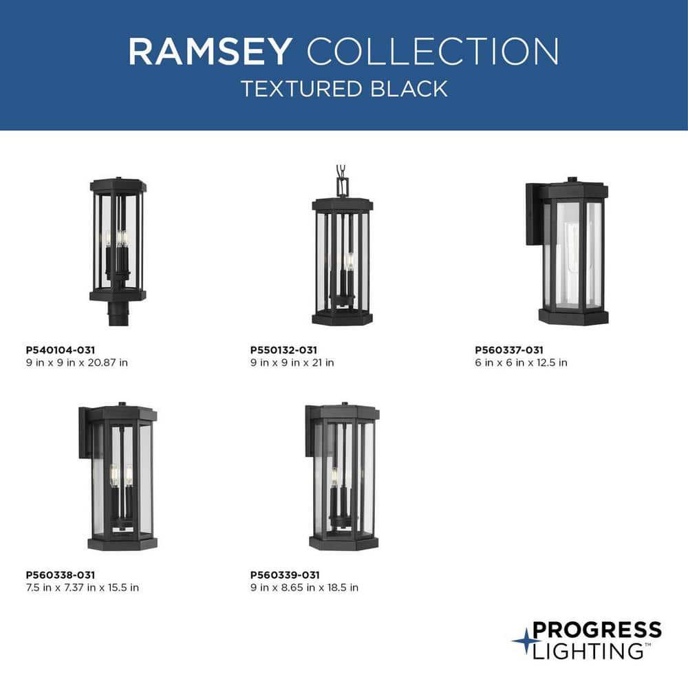 Progress Lighting - Ramsey - 3 Light Outdoor Post Lantern In Modern Style-20.87