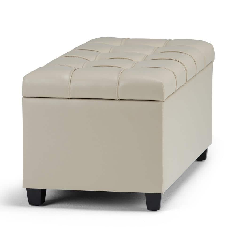 Sienna Faux Leather Ottoman