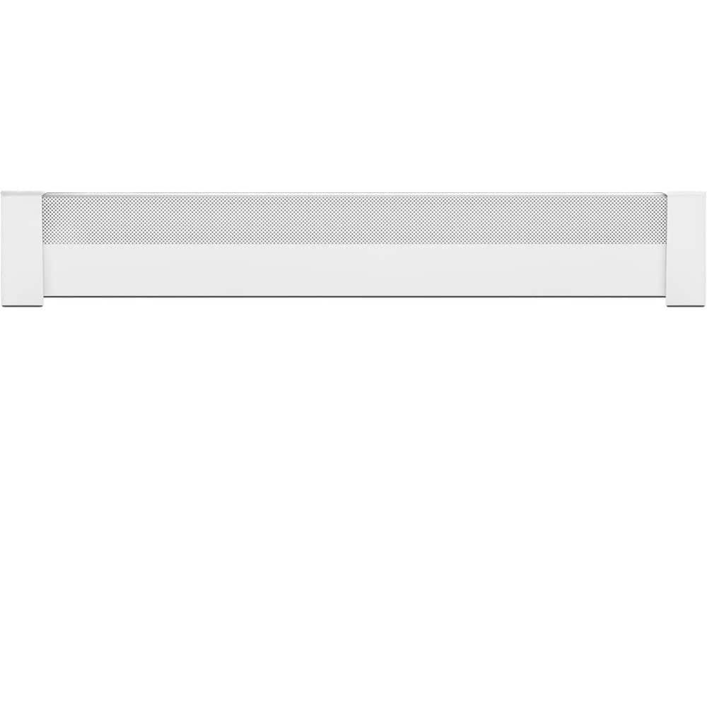 Baseboarders Baseboarders Basic Galvanized Steel Easy Slip-On Baseboard Heater Cover ONLY - White | ENDCAPS SOLD SEPARATELY