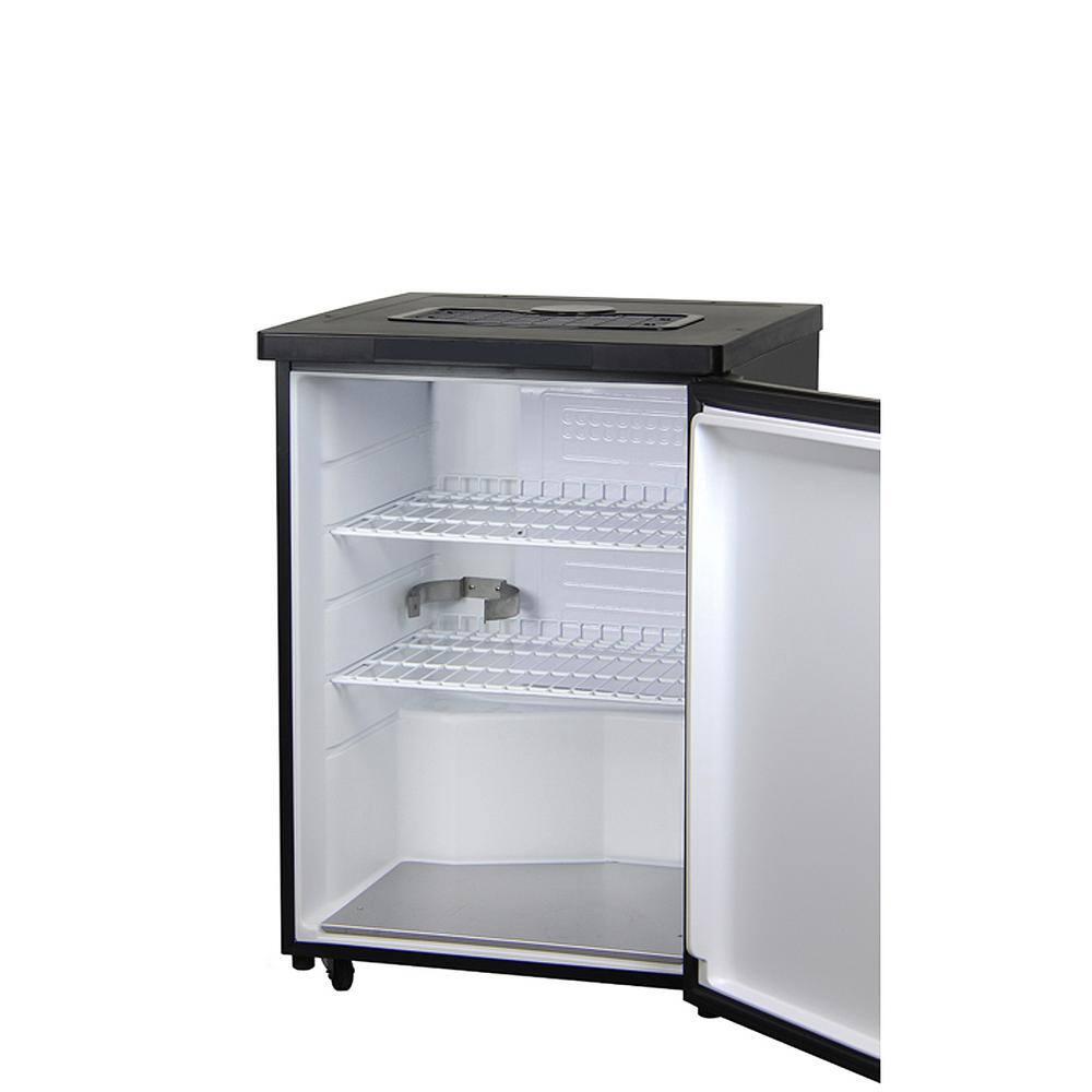 Kegco Kegco 5.6 Cubic Feet Dual Tap Freestanding Kegerator with Adjustable Temperature