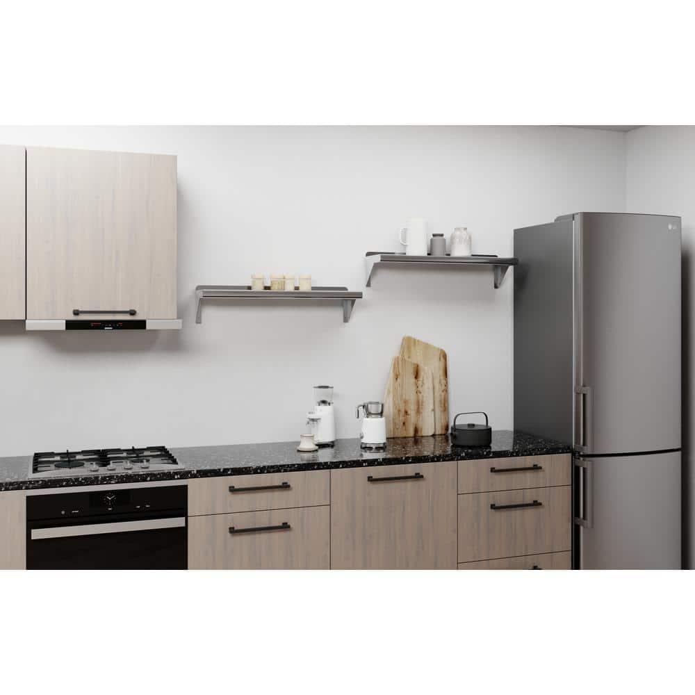 30" Stainless Steel Wall Shelf with Brackets
