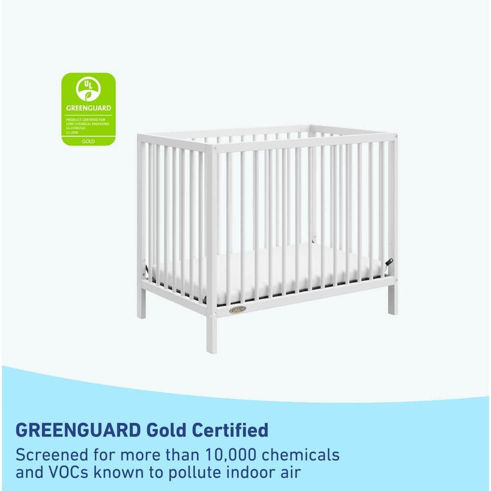Teddi 4-in-1 Mini Convertible Crib with Mattress