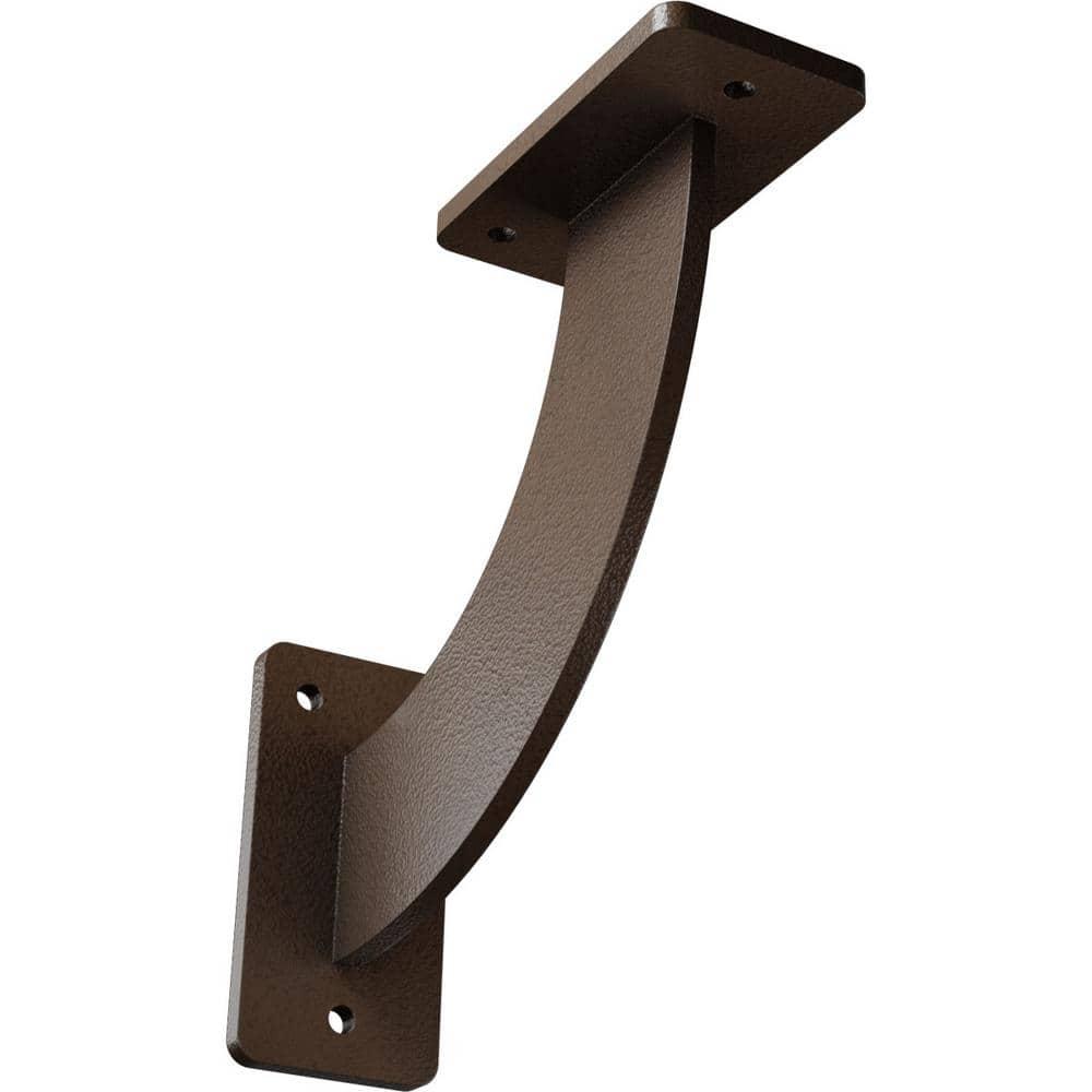 Ekena Millwork 2"W x 7"D x 7"H Bradford Steel Bracket, Hammered Brown