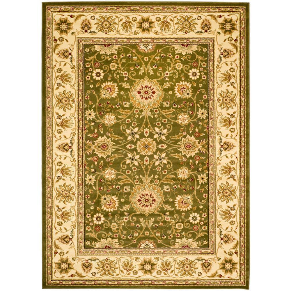 Lyndhurst LNH212 Power Loomed Area Rug - Sage/Ivory - 4'x6' - Safavieh