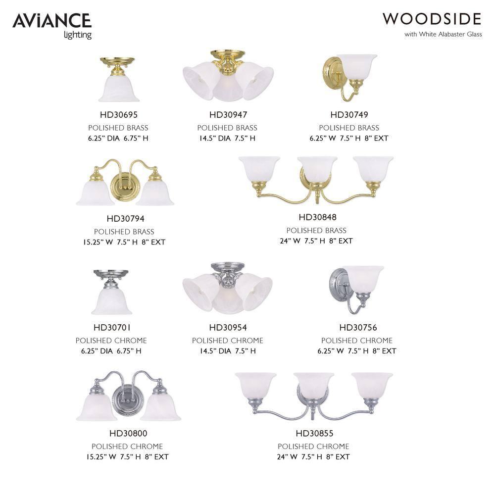 Livex Lighting Essex Ceiling Mount in Polished Brass