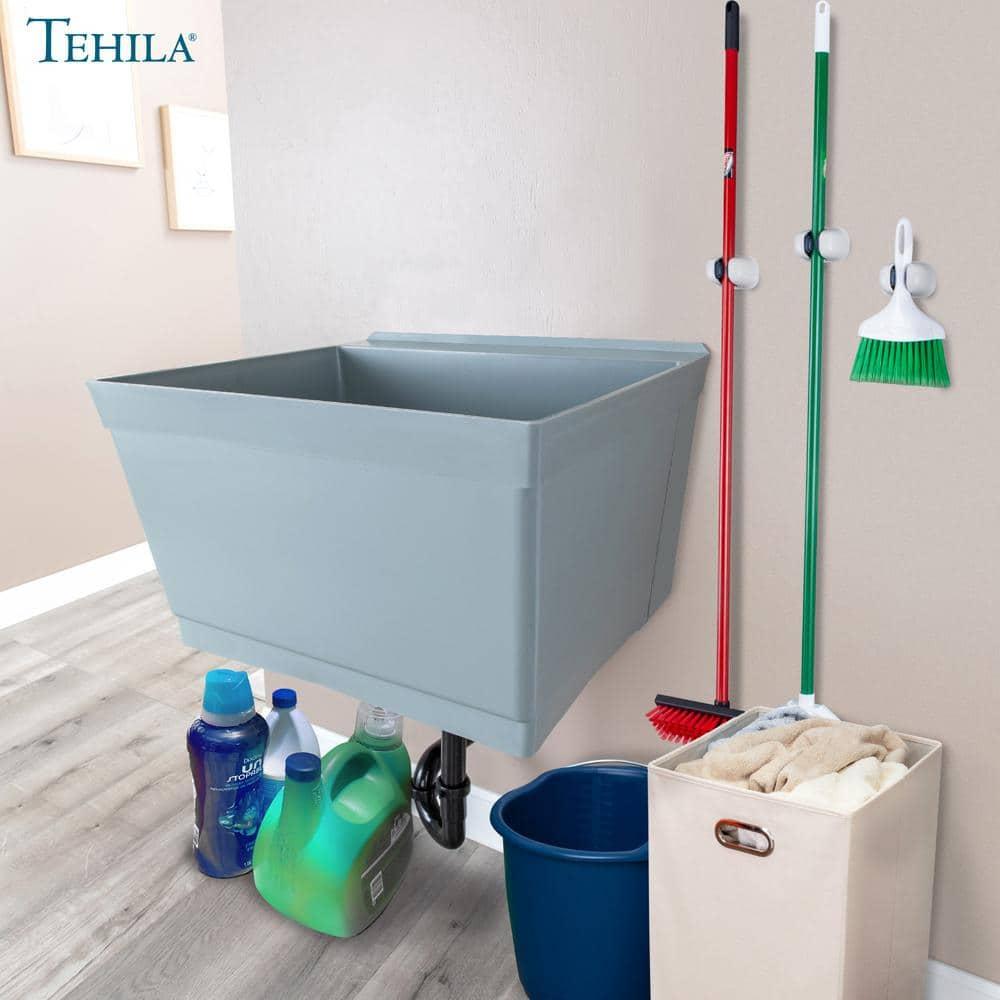 23" L x 24" W Wall Mount Laundry Sink