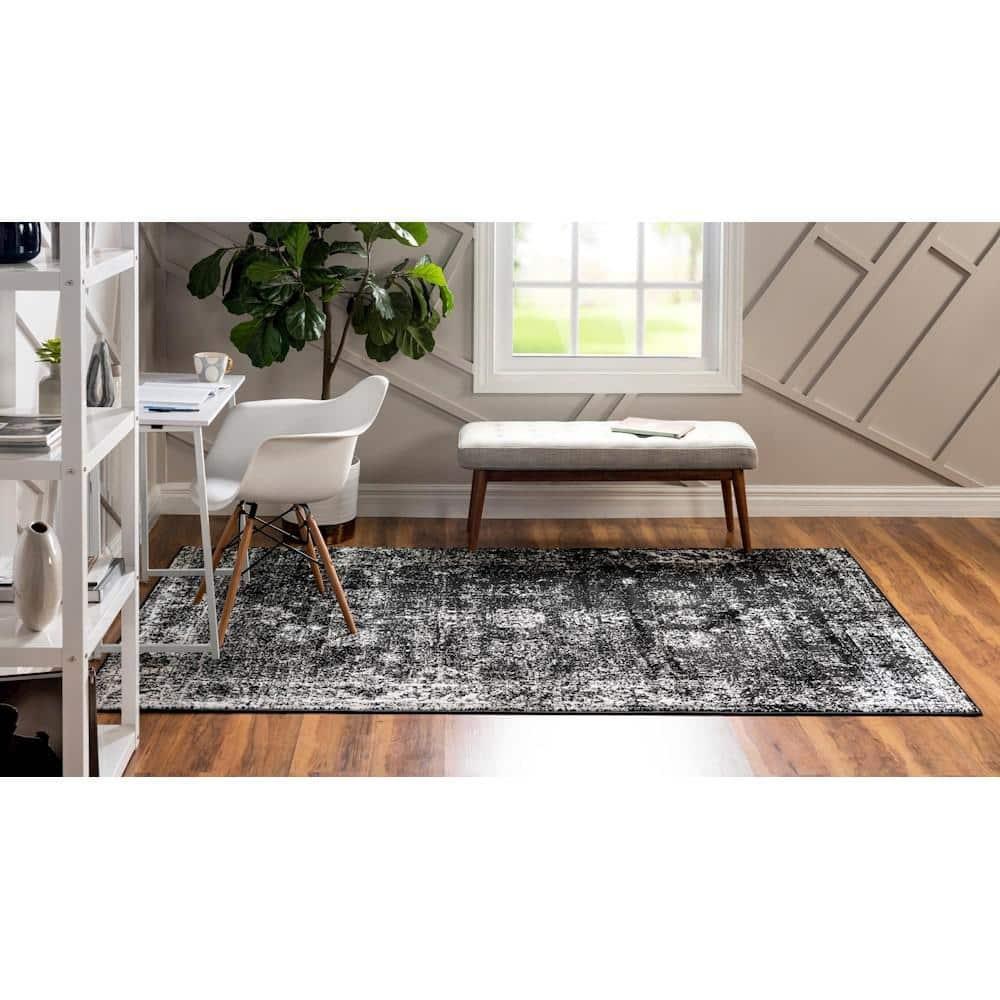 Unique Loom 9' 0 x 12' 0 Sofia Casino Black Area Rug