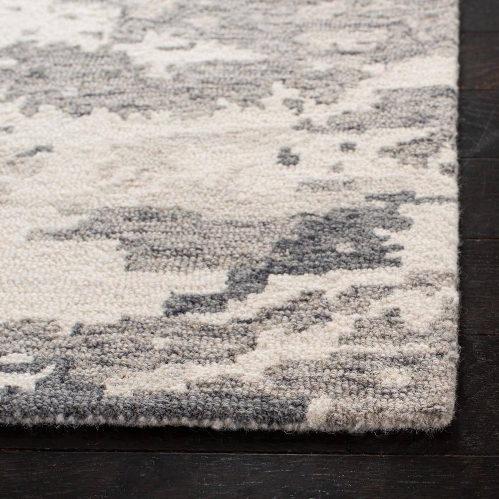 Abstract ABT465 Handmade Indoor Area Rug - Charcoal/Ivory - 10'x14' - Safavieh