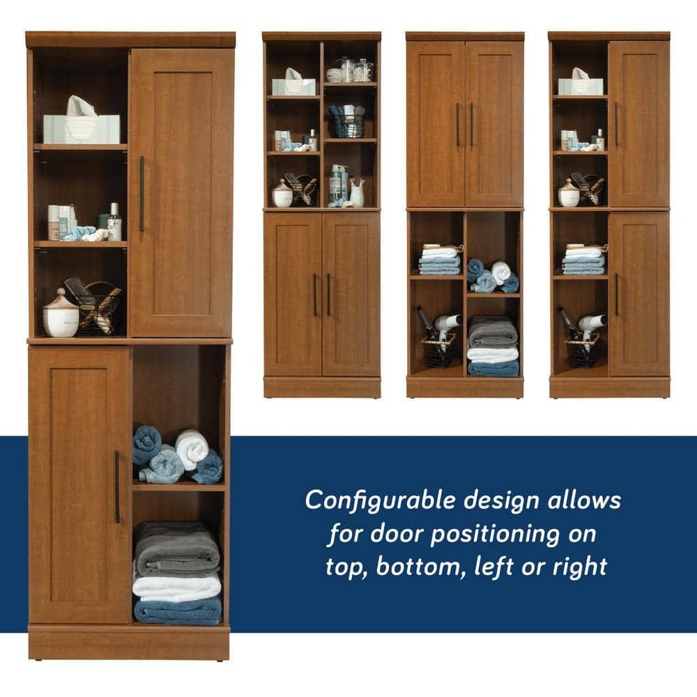 Sauder Homeplus 2 Door Storage Cabinet Sienna Oak
