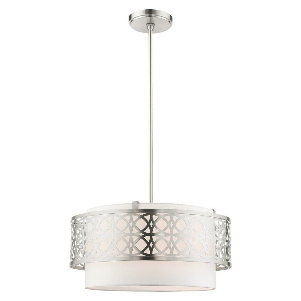 Livex Lighting Calinda 4 - Light Pendant in  Brushed Nickel
