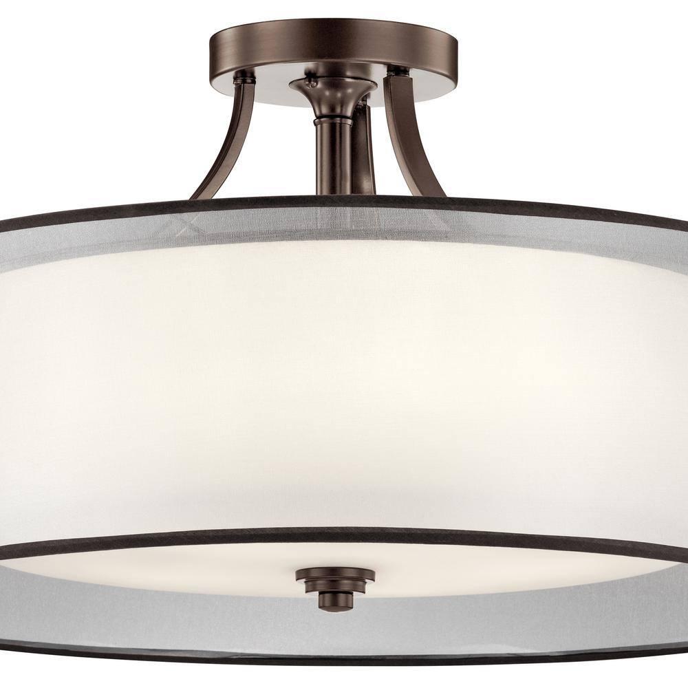 Kichler Lighting Lacey 5 - Light Semi-Flush Mount in  Mission Bronze