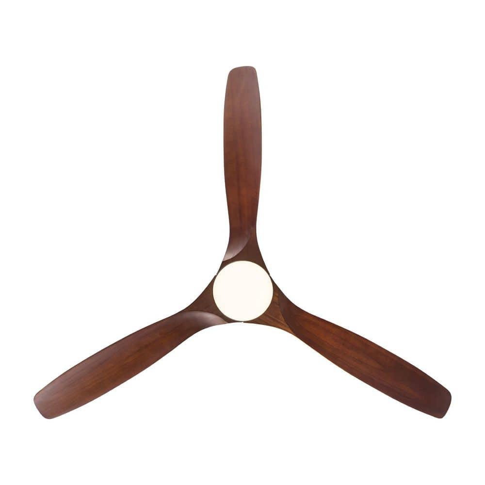 Auravista 52 In. Indoor Medium Red Oak Ceiling Fan With LED Light Bulbs And Remote Control