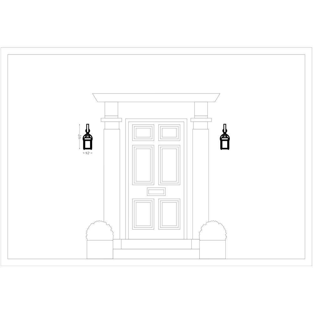 Jamestowne Traditional Black Outdoor Wall Sconce with Energy Star