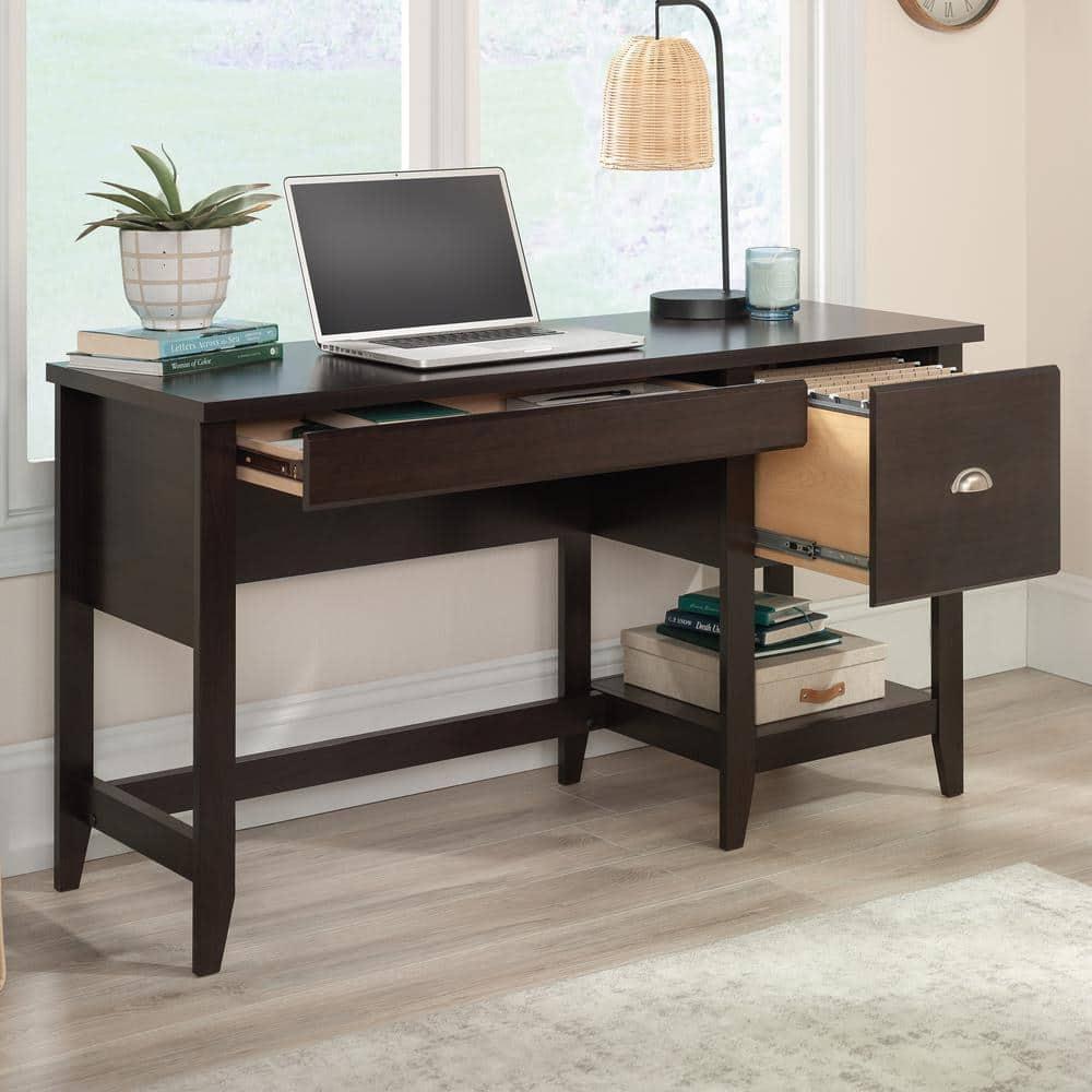 Sauder Summit Station Desk Cinnamon Cherry
