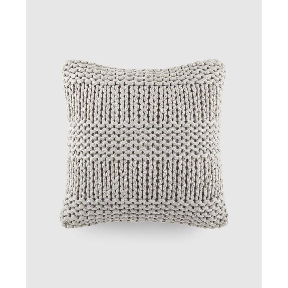Becky Cameron Cozy Chunky Knit Acrylic Decor Throw Pillow