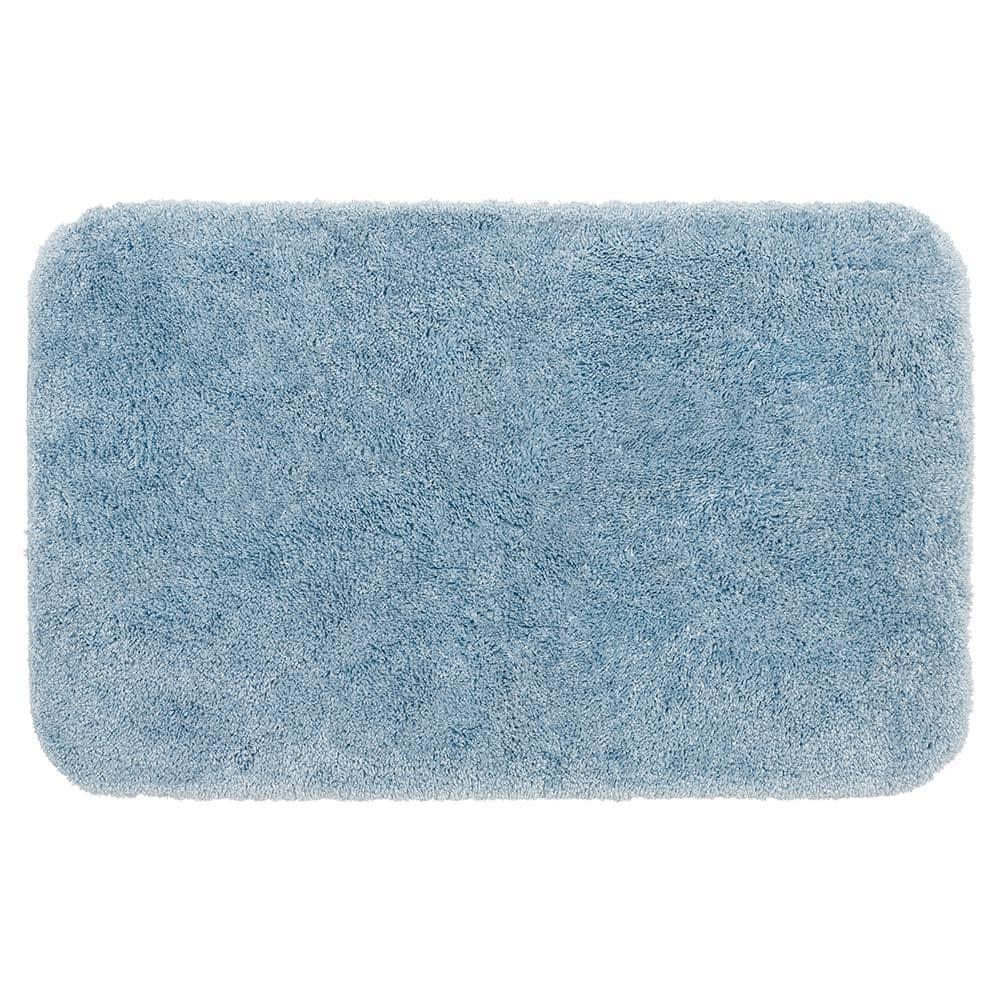 BrylaneHome The Elegance Bath Rug Collection - Bath Rug - 24" W 40" L, Sky Blue