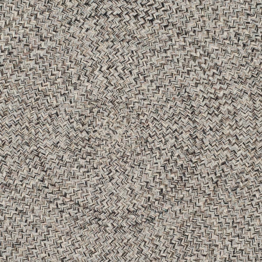 Braided BRD256 Hand Woven Indoor Accent Rug - Ivory/Steel Grey - 3' Round - Safavieh