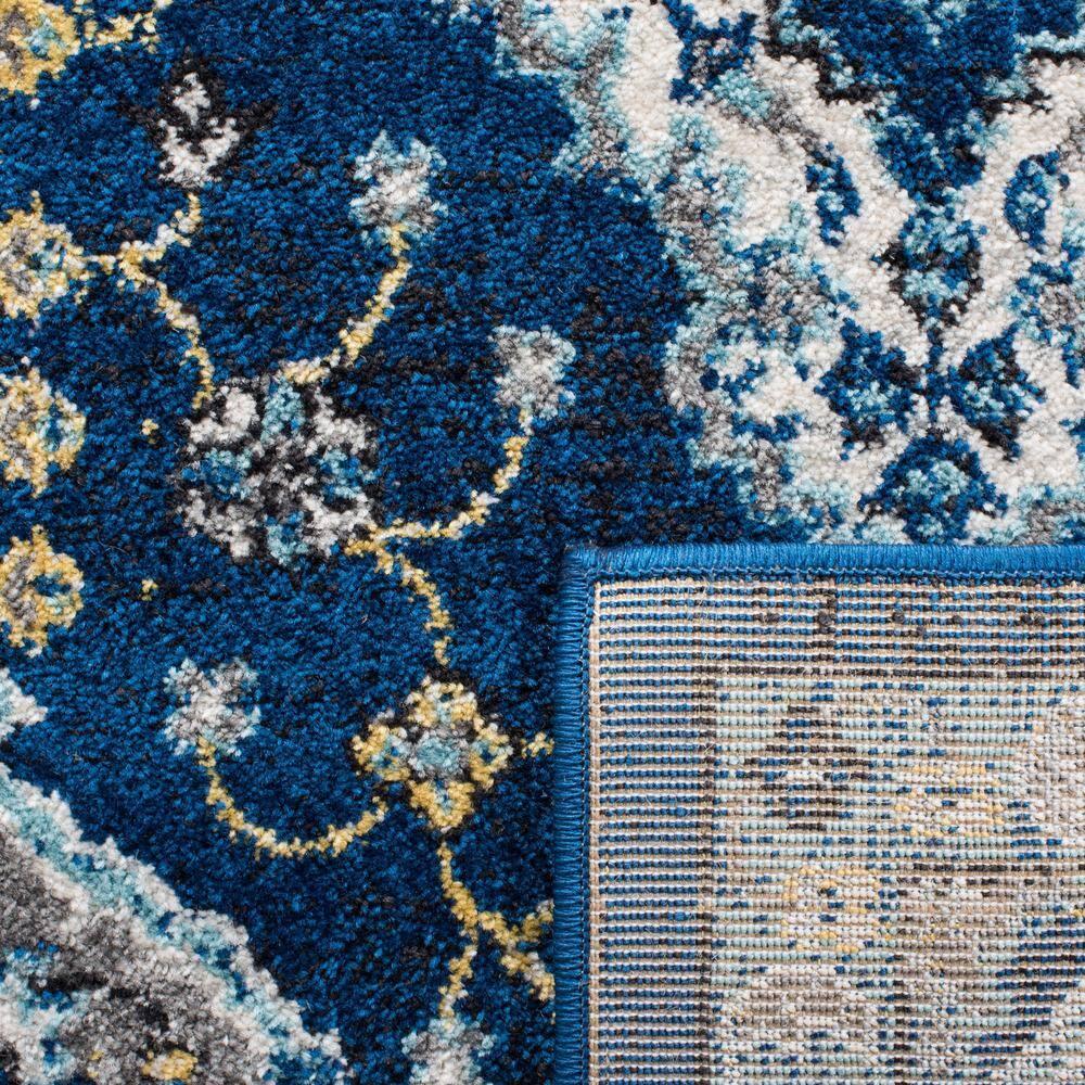 Evoke EVK224 Power Loomed Area Rug - Royal/Ivory - 4'x6' - Safavieh.